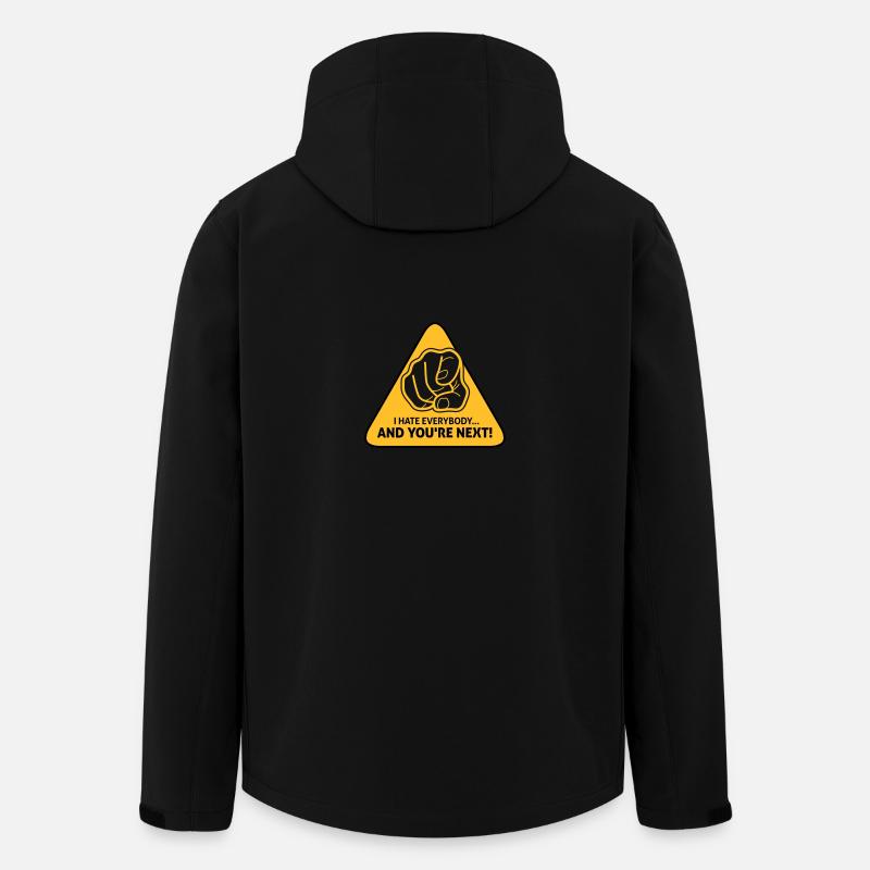 I Hate Everybody...And You're Next! - Men’s Recycled Softshell Jacket by Stanley/Stella - black