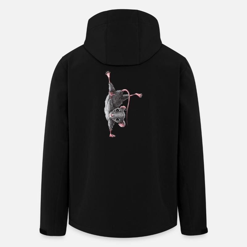 Maus - Recycelte Männer Softshell-Jacke von Stanley/Stella - Schwarz