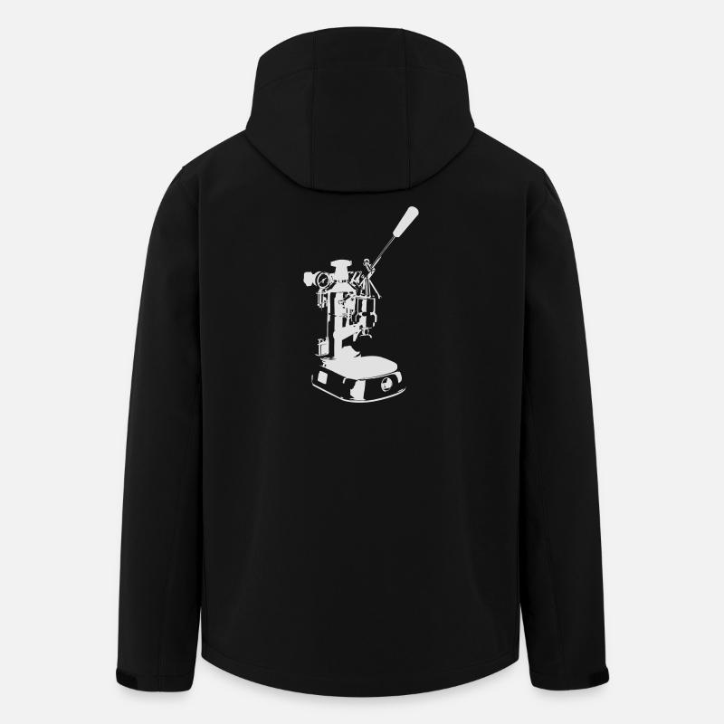 Machine solo - White - Men’s Recycled Softshell Jacket by Stanley/Stella - black