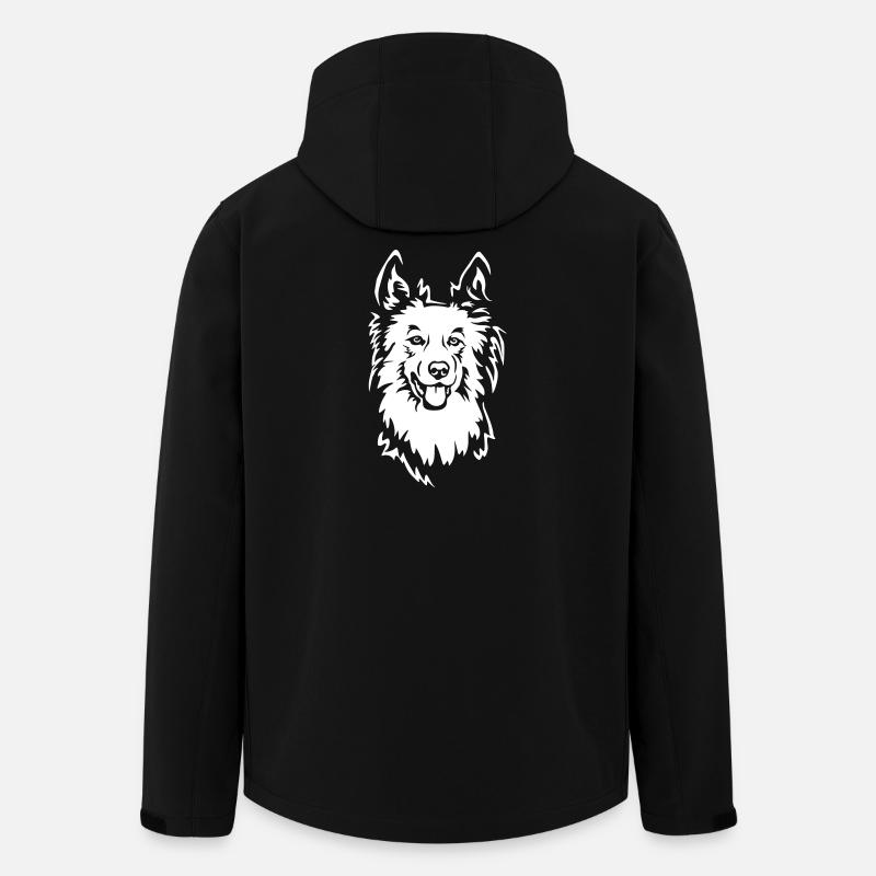 Harzer Fuchs Head « Black Edition » - Veste softshell homme en polyester recyclé Stanley/Stella - noir