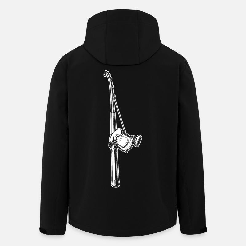 Canne à pêche - Veste softshell homme en polyester recyclé Stanley/Stella - noir