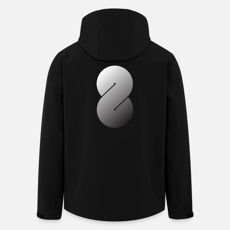 S - Men’s Recycled Softshell Jacket by Stanley/Stella - black