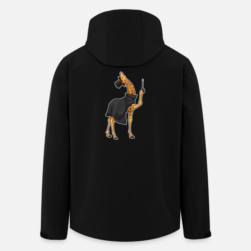 Giraffe Wizard Wand - Men’s Recycled Softshell Jacket by Stanley/Stella - black