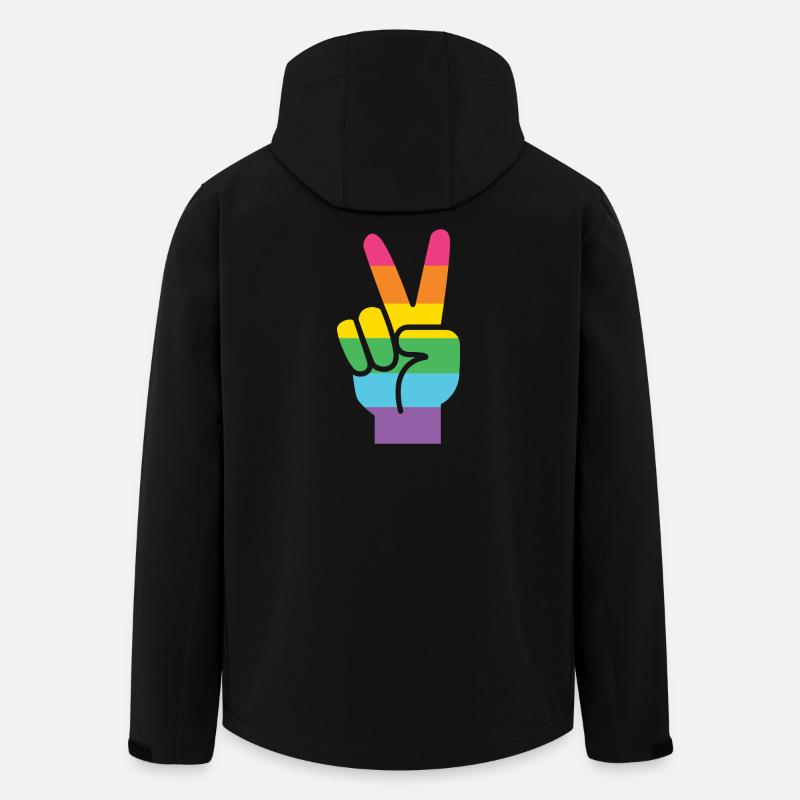 LGBT Pride Month - LGBT Pride - Men’s Recycled Softshell Jacket by Stanley/Stella - black