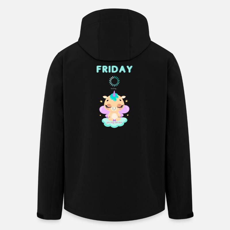 Friday loading, you only live once,Weekend - Recycelte Männer Softshell-Jacke von Stanley/Stella - Schwarz