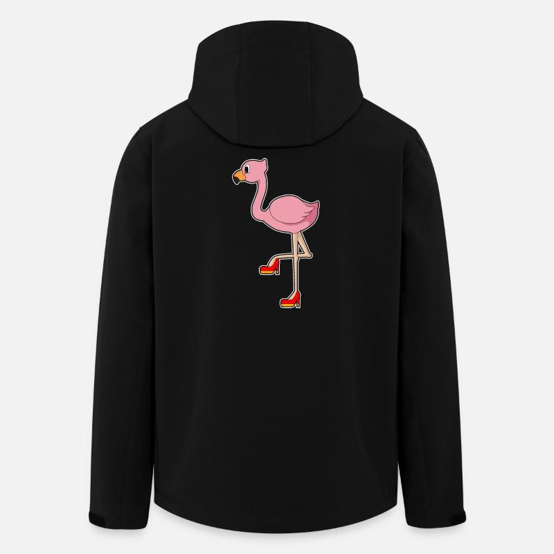 Flamingo High Heels - Men’s Recycled Softshell Jacket by Stanley/Stella - black