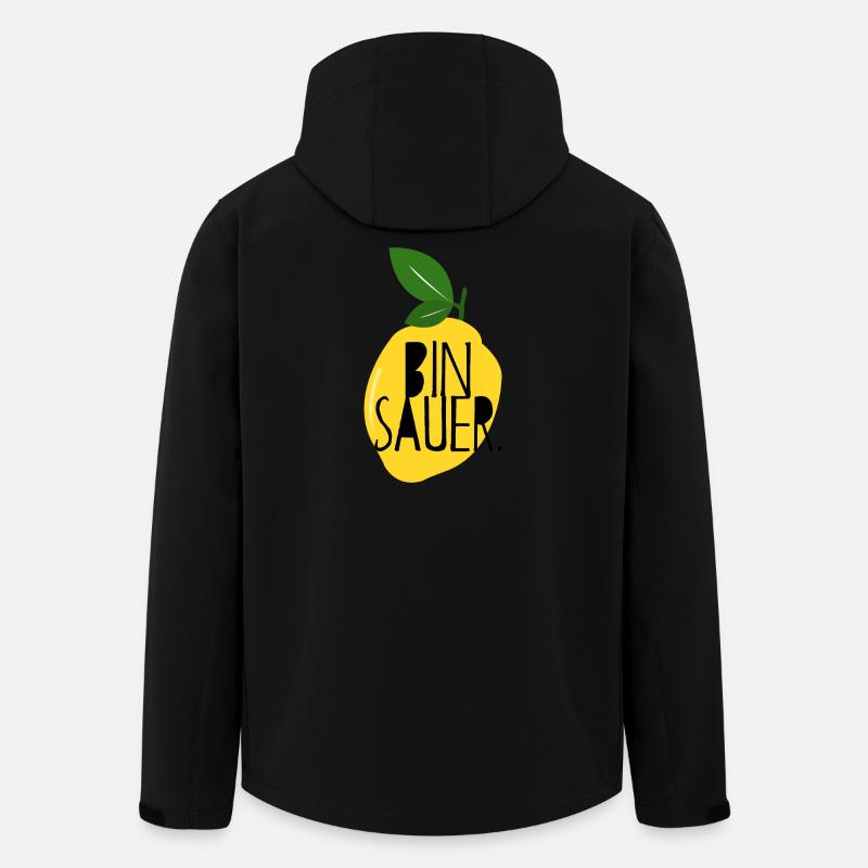 I'm Angry - Lemon - Bad Mood - Statement - Men’s Recycled Softshell Jacket by Stanley/Stella - black