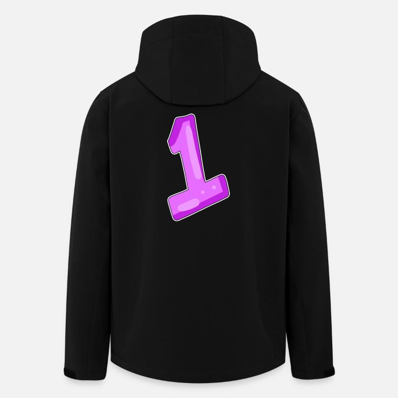 Motif numéro 1 - Veste softshell homme en polyester recyclé Stanley/Stella - noir