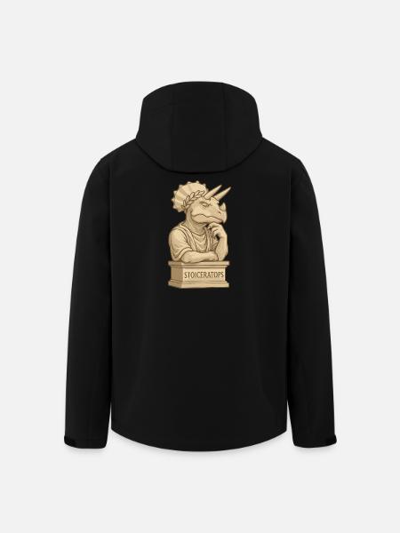 Stoiceratops - Veste softshell homme en polyester recyclé Stanley/Stella - noir