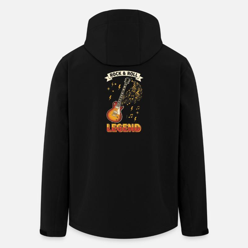 Légende du rock & roll - Veste softshell homme en polyester recyclé Stanley/Stella - noir