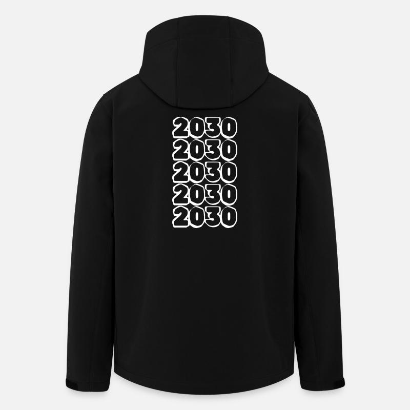 Future years 2030 Design - Men’s Recycled Softshell Jacket by Stanley/Stella - black