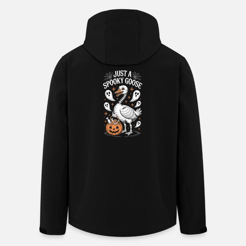 Just a Spooky Goose Halloween - Men’s Recycled Softshell Jacket by Stanley/Stella - black