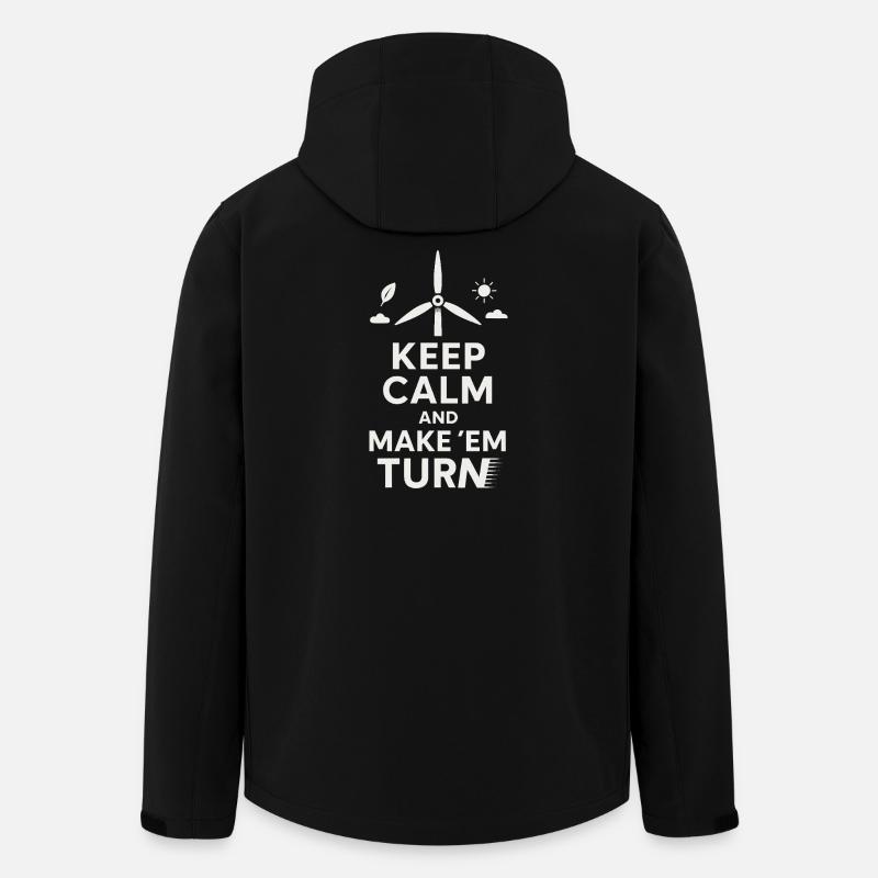 Stay calm and make them turn around - Men’s Recycled Softshell Jacket by Stanley/Stella - black