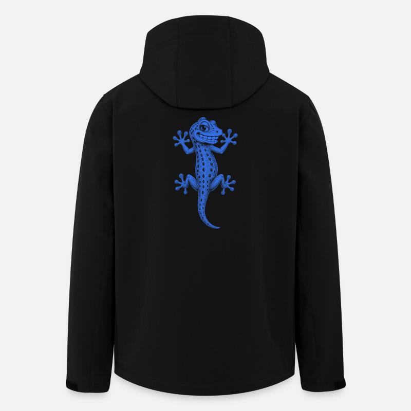 Gecko - Recycelte Männer Softshell-Jacke von Stanley/Stella - Schwarz