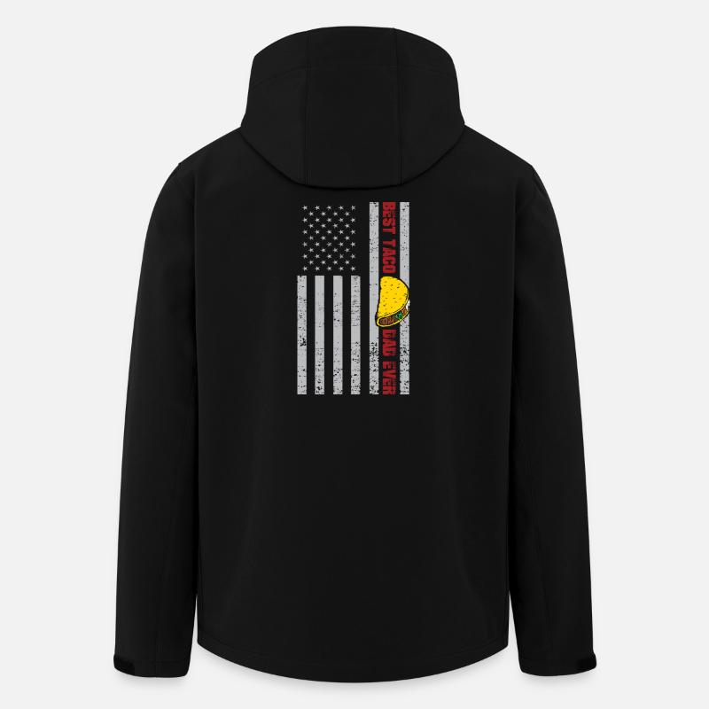 Taco Vater Spruch - Recycelte Männer Softshell-Jacke von Stanley/Stella - Schwarz