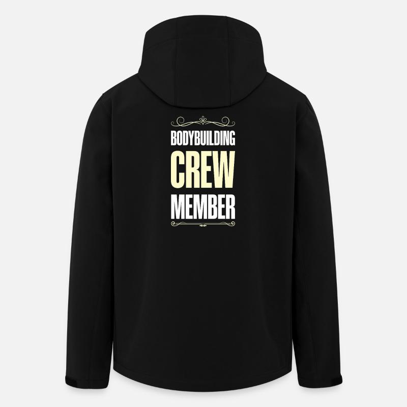 Équipe de culturisme - Veste softshell homme en polyester recyclé Stanley/Stella - noir