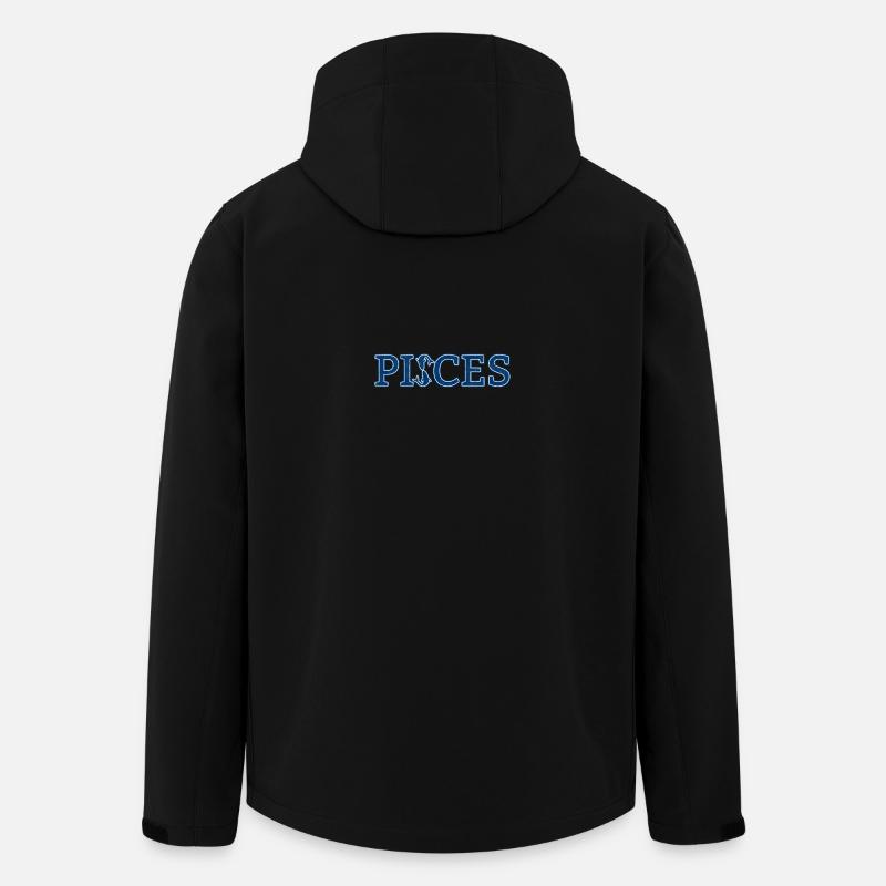 Sternzeichen Fische / Zodiac Pisces - Recycelte Männer Softshell-Jacke von Stanley/Stella - Schwarz