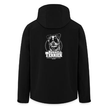 RUSSELL TERRIER coolest people dog saying dogs - Men’s Recycled Softshell Jacket by Stanley/Stella - black - Back - AI Model Male 185 light (185cm)