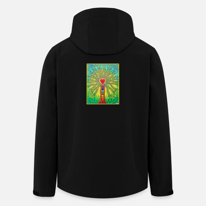 Lebensbaum Lebensenergie - Sonja von Staden - Recycelte Männer Softshell-Jacke von Stanley/Stella - Schwarz