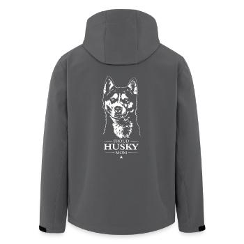 Husky Mom Hunde Hund Schlittenhunde Wilsigns - Recycelte Männer Softshell-Jacke von Stanley/Stella - Schwarz - Hinten - AI Model Male 185 light (185cm)