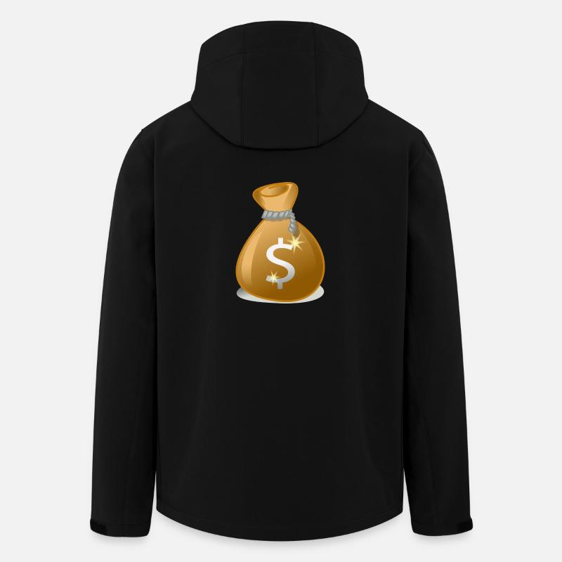 Geldsack - Recycelte Männer Softshell-Jacke von Stanley/Stella - Schwarz