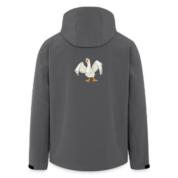 bande dessinée d'oie - Veste softshell homme en polyester recyclé Stanley/Stella - noir - Dos - AI Model Male 185 light (185cm)