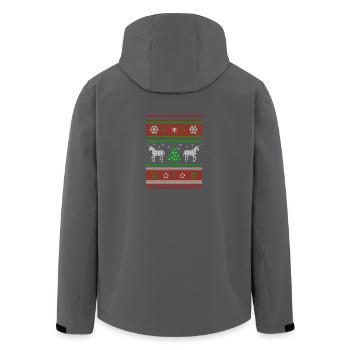 Noël PULL Unicorn - Veste softshell homme en polyester recyclé Stanley/Stella - noir - Dos - AI Model Male 185 light (185cm)