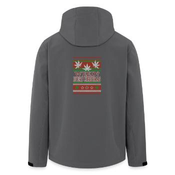 Christmas grass every Christmas Christmas - Men’s Recycled Softshell Jacket by Stanley/Stella - black - Back - AI Model Male 185 light (185cm)