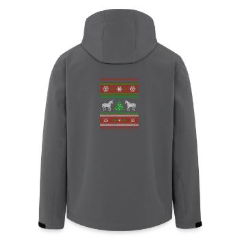 Noël PULL Unicorn - Veste softshell homme en polyester recyclé Stanley/Stella - noir - Dos - AI Model Male 185 light (185cm)