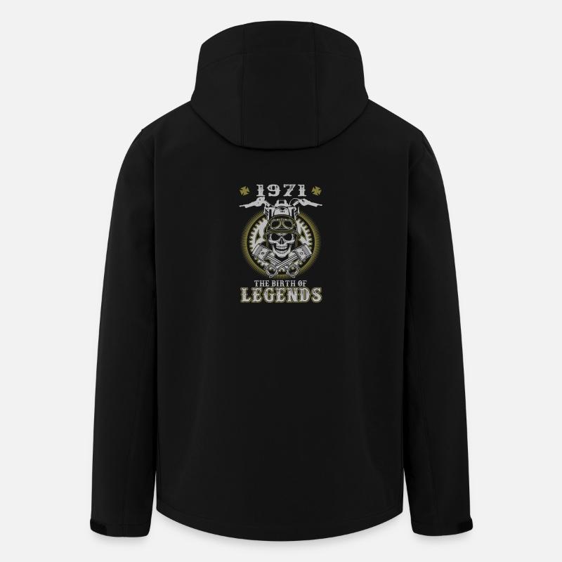 1971 The Birth Of Legends - Men’s Recycled Softshell Jacket by Stanley/Stella - black