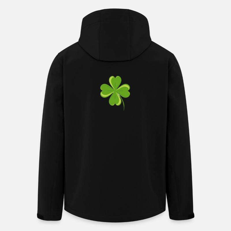 4-leaf clover. - Men’s Recycled Softshell Jacket by Stanley/Stella - black