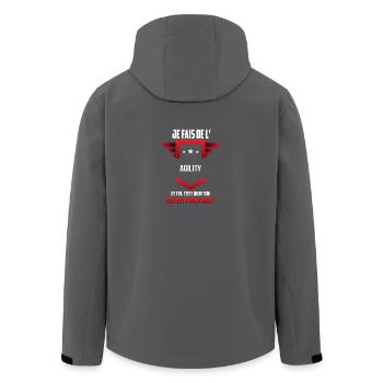 Agility - Veste softshell homme en polyester recyclé Stanley/Stella - noir - Dos - AI Model Male 185 light (185cm)