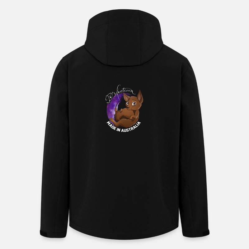 Kelpie Galaxie - Schokolade - Recycelte Männer Softshell-Jacke von Stanley/Stella - Schwarz