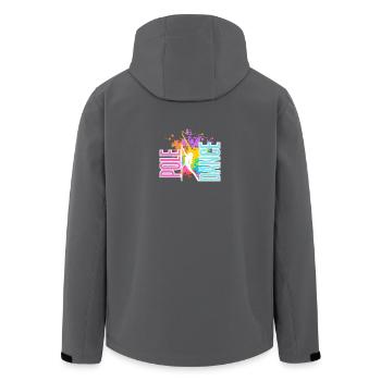 Pole Dance Splash Néon Couleurs - Veste softshell homme en polyester recyclé Stanley/Stella - noir - Dos - AI Model Male 185 light (185cm)
