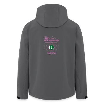 Prinessinnen kommen PAKISTAN - Recycelte Männer Softshell-Jacke von Stanley/Stella - Schwarz - Hinten - AI Model Male 185 light (185cm)