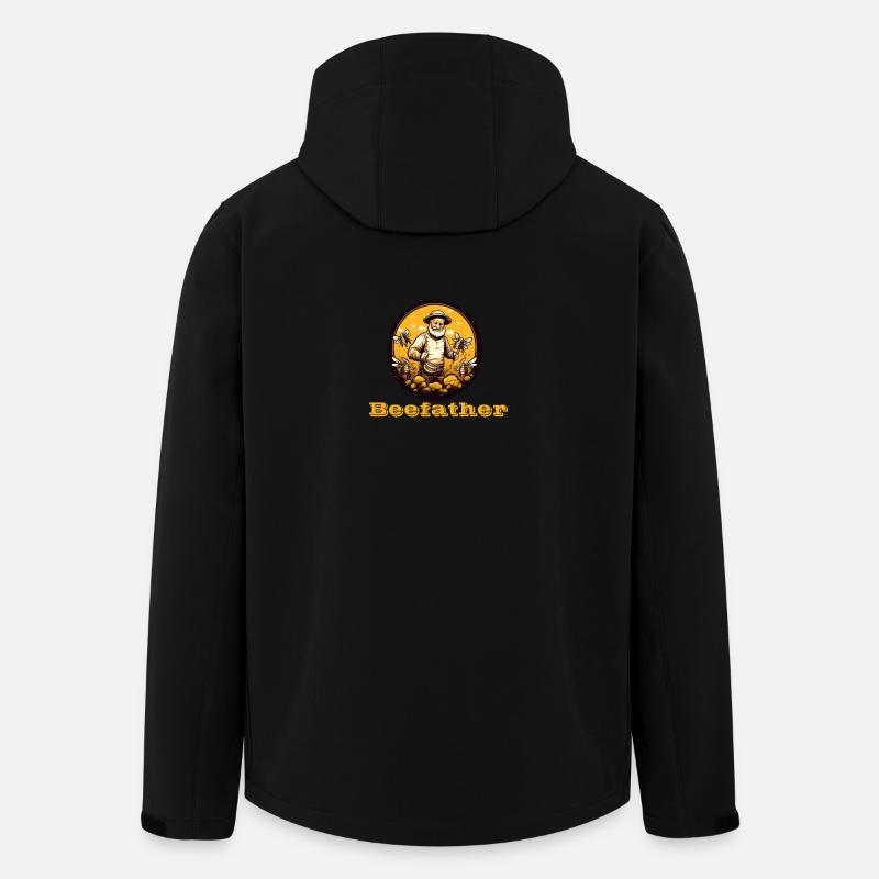 Beefather - Recycelte Männer Softshell-Jacke von Stanley/Stella - Schwarz