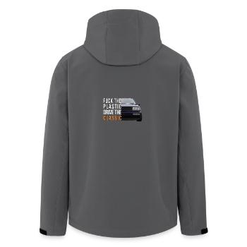 Vento Shirt T-Shirt for Ventofahrer - Men’s Recycled Softshell Jacket by Stanley/Stella - black - Back - AI Model Male 185 light (185cm)