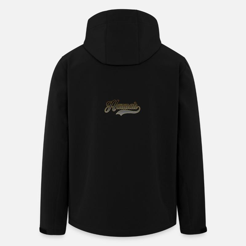 Vorname Hannah - Recycelte Männer Softshell-Jacke von Stanley/Stella - Schwarz