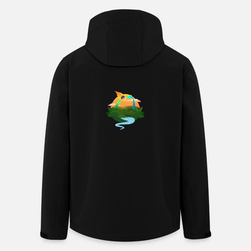 Dinopocalypse - Recycelte Männer Softshell-Jacke von Stanley/Stella - Schwarz