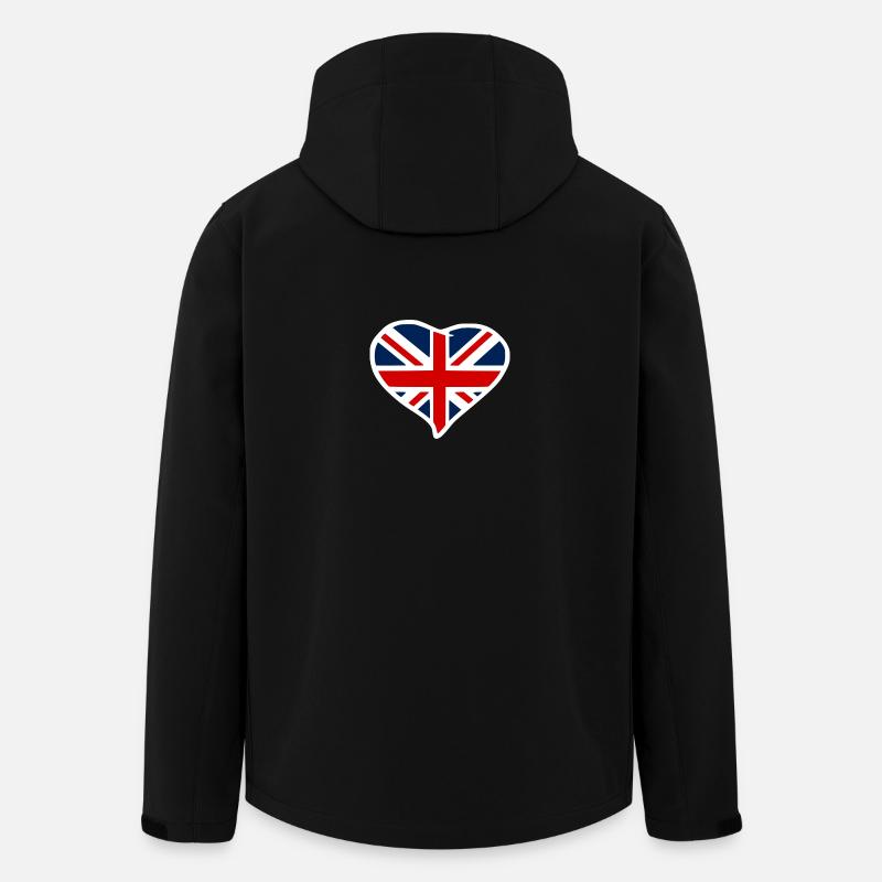 Union Jack - Men’s Recycled Softshell Jacket by Stanley/Stella - black