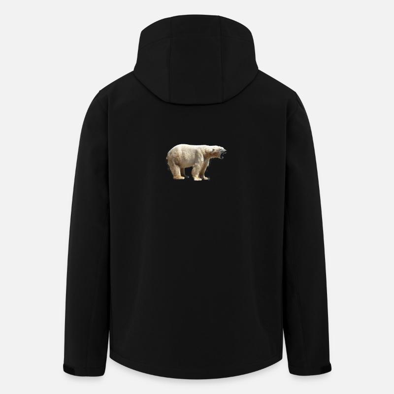 polar bear north pole north pole alaska11 - Men’s Recycled Softshell Jacket by Stanley/Stella - black