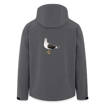 b i r d694 - Recycelte Männer Softshell-Jacke von Stanley/Stella - Schwarz - Hinten - AI Model Male 185 light (185cm)