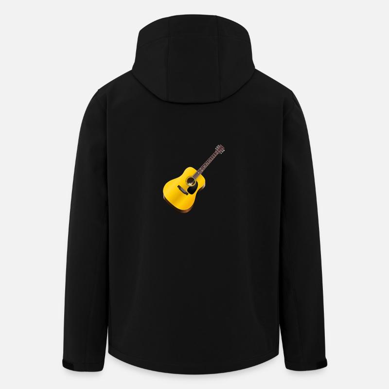 guitar - Men’s Recycled Softshell Jacket by Stanley/Stella - black