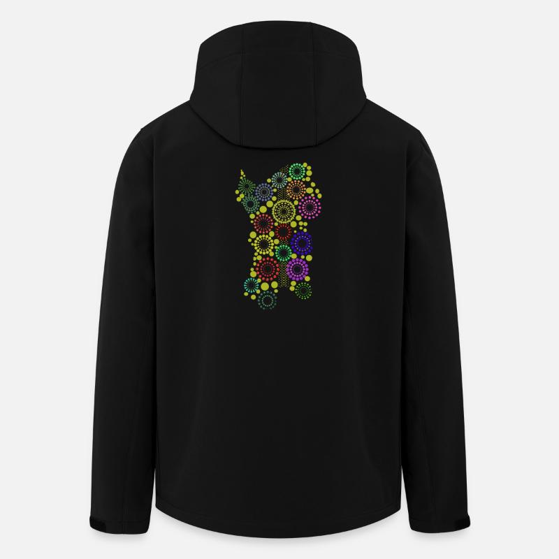 sardaigne en couleur2 - Veste softshell homme en polyester recyclé Stanley/Stella - noir