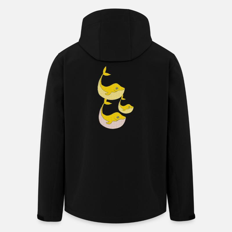 wale family - Recycelte Männer Softshell-Jacke von Stanley/Stella - Schwarz