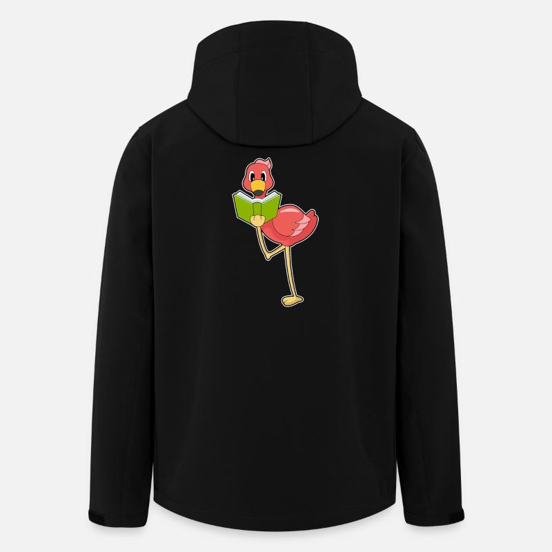 Livre Flamingo Nerd - Veste softshell homme en polyester recyclé Stanley/Stella - noir