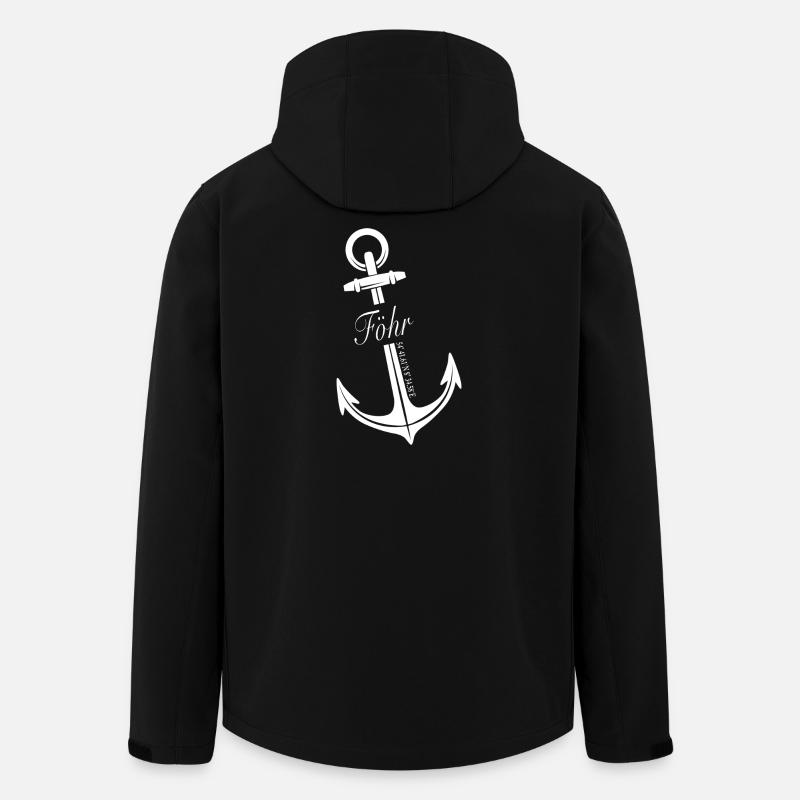 Föhr - Recycelte Männer Softshell-Jacke von Stanley/Stella - Schwarz