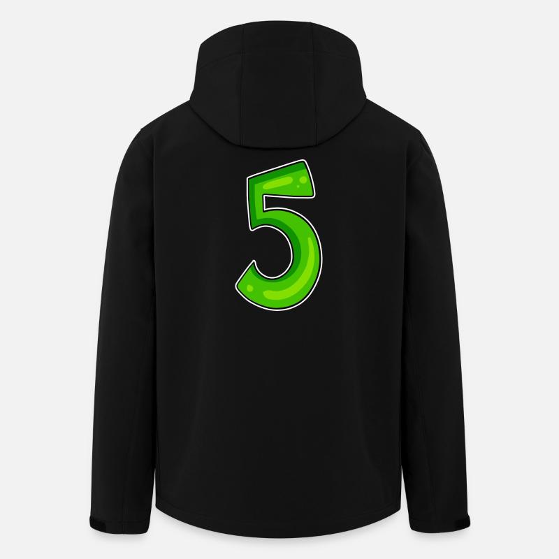 Numéro 5 Numéro Vert - Veste softshell homme en polyester recyclé Stanley/Stella - noir
