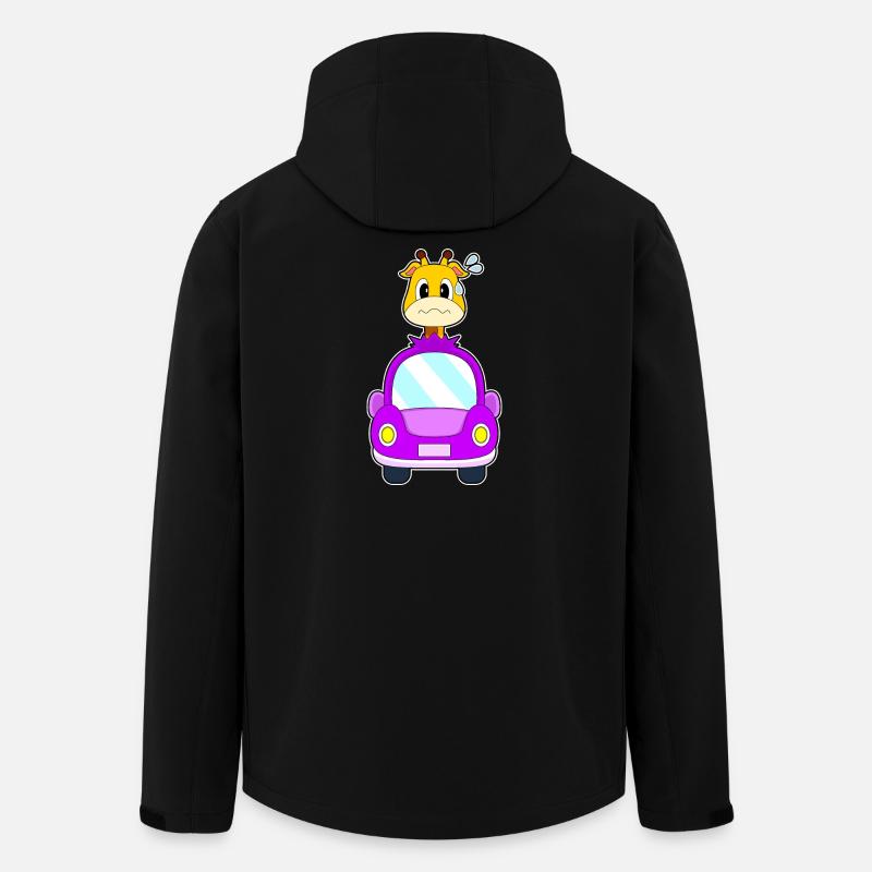 Voiture Girafe - Veste softshell homme en polyester recyclé Stanley/Stella - noir