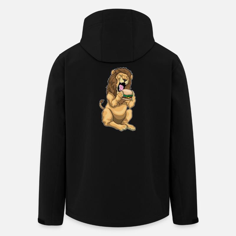 Lion Burger - Veste softshell homme en polyester recyclé Stanley/Stella - noir